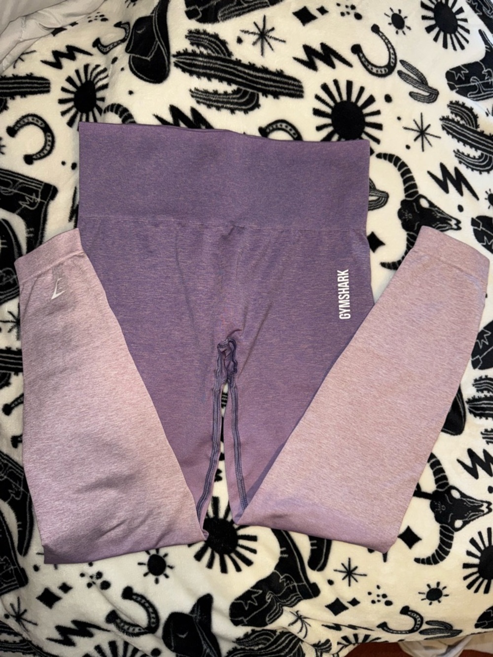 Gymshark Ombre Lilac to Deep Purple Seamless Sports Bra - Picture 6 of 8